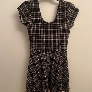 Plaid knee length dress